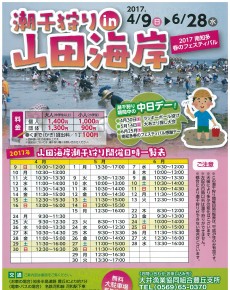 山田海岸潮干狩り