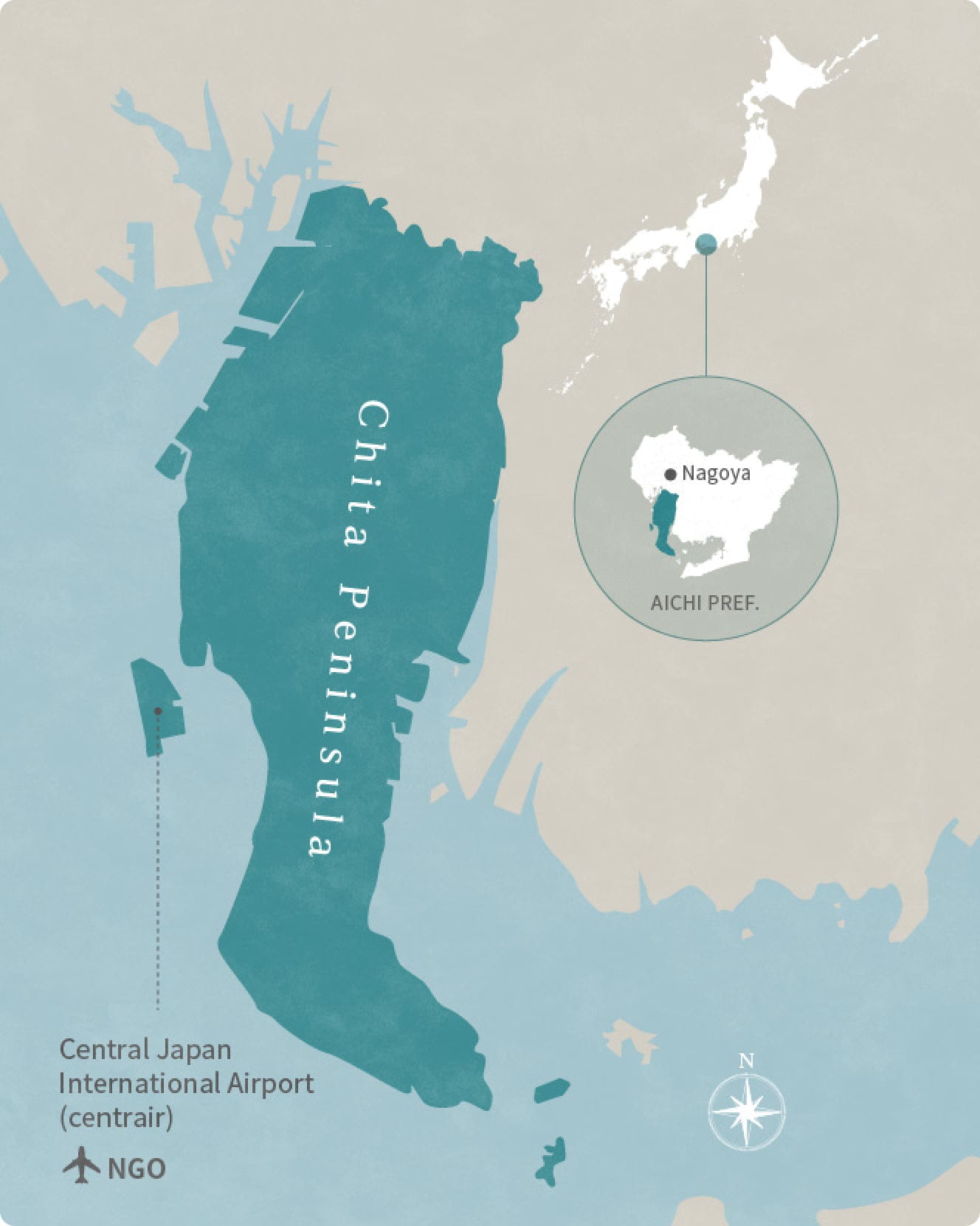 Chita Peninsula Map