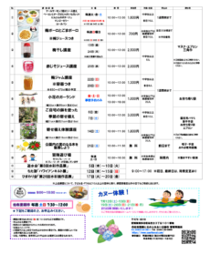 ２０２５年６月催し物　佐布里緑と花のふれあい公園