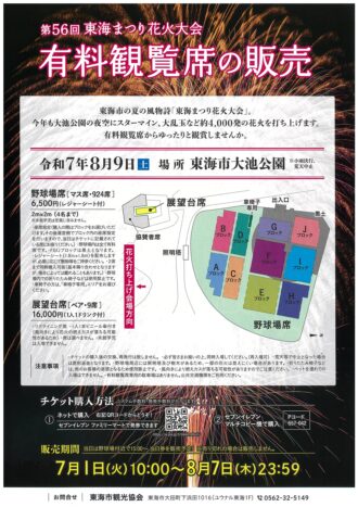 第５６回東海まつり花火大会