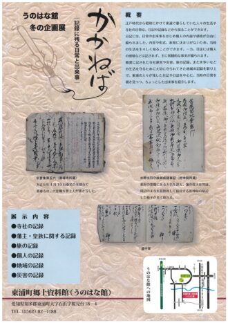 うのはな館　冬の企画展「かかねば」～記録に残る日常と出来事～