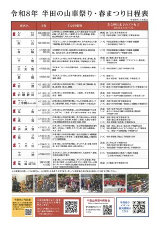 令和８年　半田の春まつり
